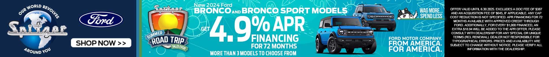 06.2025_Carrera_Get 4.9% APR Financing on New 2024 Bronco/Bronco Sport Models!