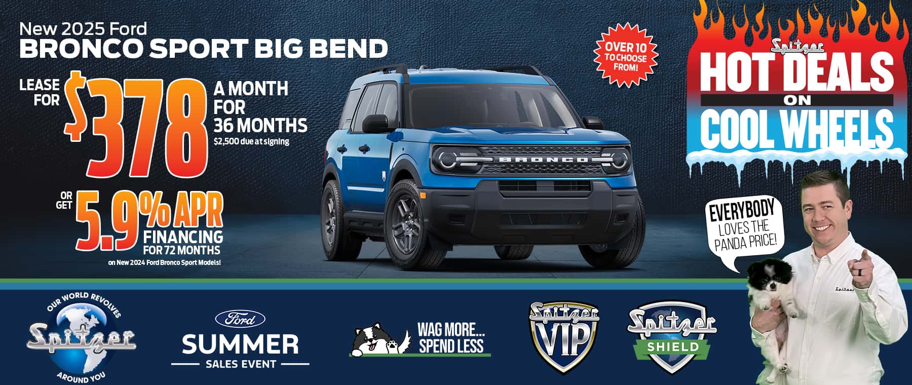 New 2025 Ford Bronco Big Bend Lease for $448 a month for 36 months