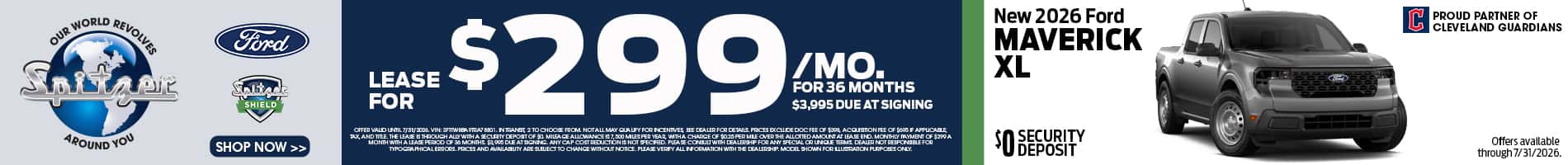 07.2026_Ford Maverick_Lease for $299 for 36 mo