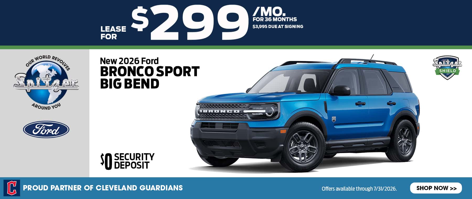 07.2026_Ford Bronco Sport_Lease for $299 for 36 mo