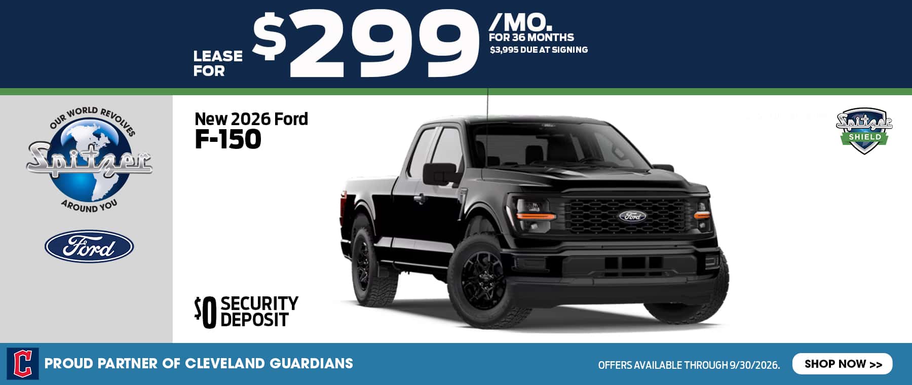 09.2026_Ford F150_Lease for $299 for 36 mo