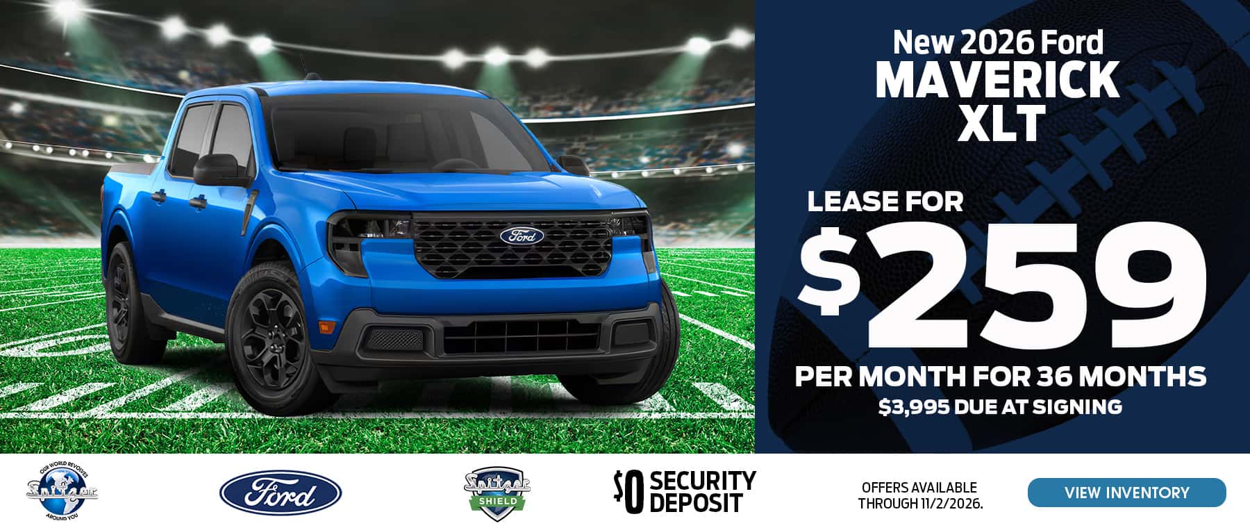 10.2026_Ford Maverick_Lease for $259 for 36 mo