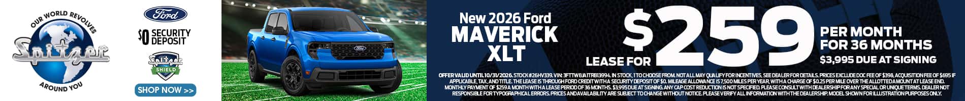 09.2026_Ford Maverick_Lease for $229 for 36 mo