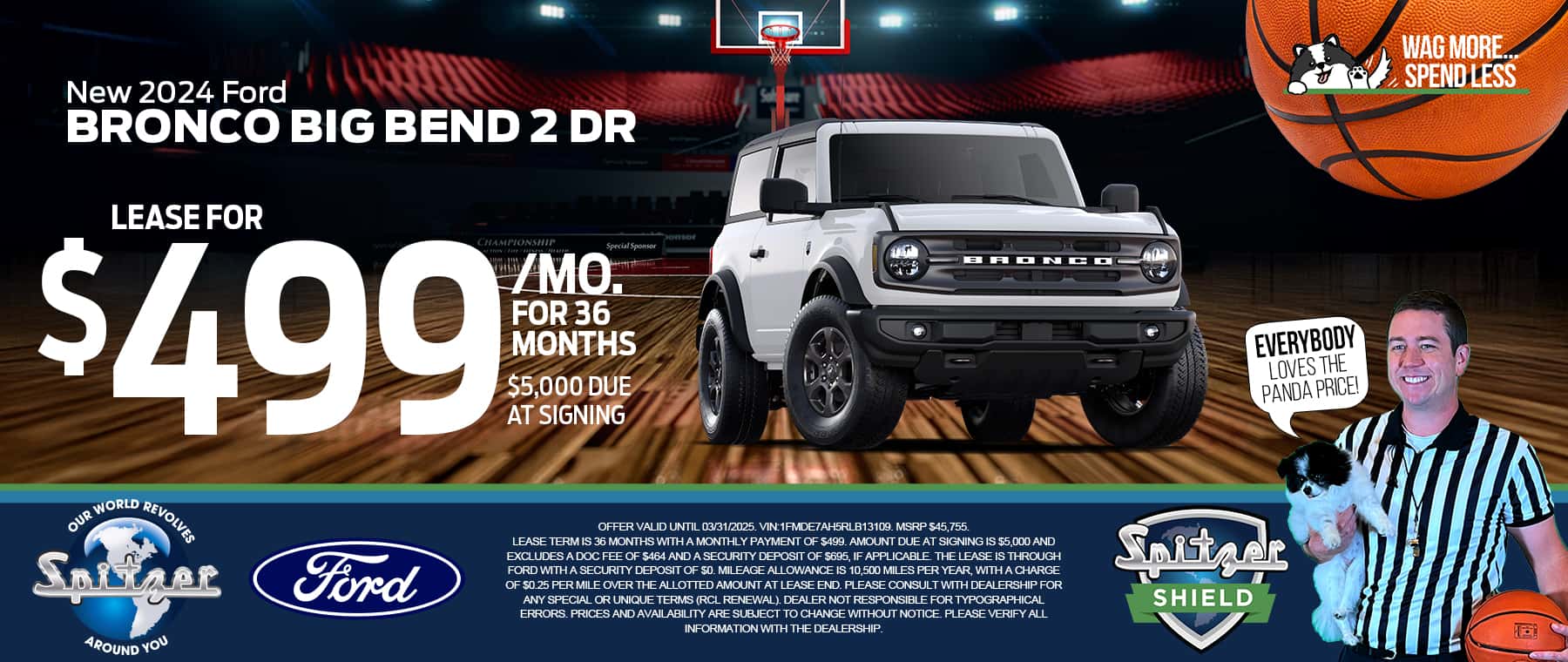 03.2025_CARRERA_Lease A New 2024 Ford Bronco Big Bend 2 DR For $499 a Month For 36 months