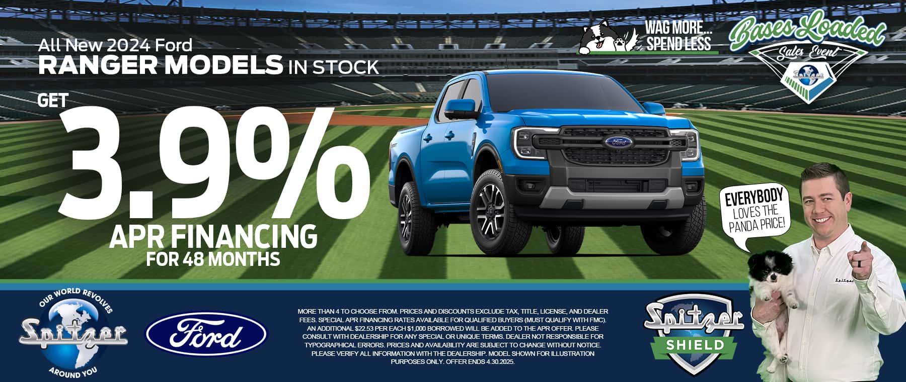 04.2025_Carrera_Get 3.9% APR Financing for 48 Months On All New 2024 Ford Ranger Models in Stock!