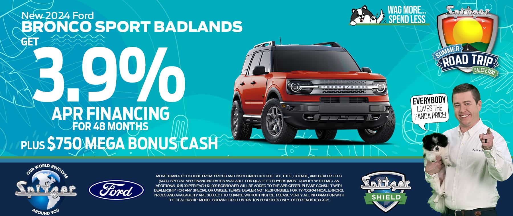 06.2025_Get 3.9% APR Financing on New 2024 Ford Bronco Sport Badlands Models!