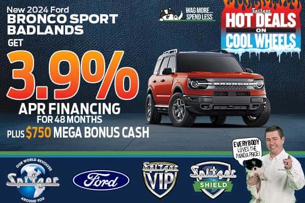 2024 Ford Bronco Sport Badlands - Get 3.9% APR Financing for 48 Months