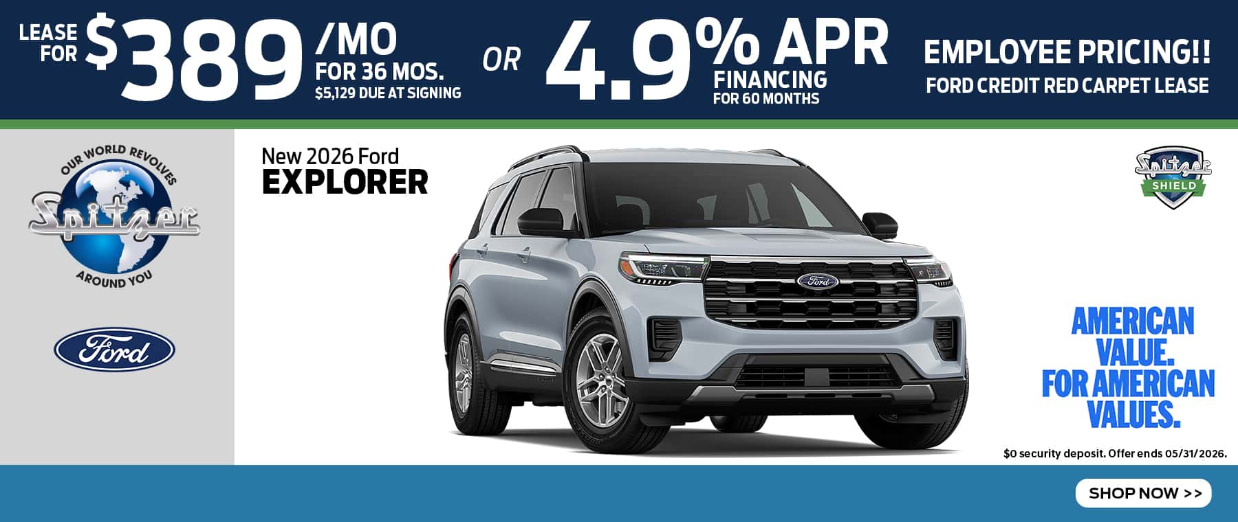 06.2026_2026 Ford Explorer_Lease for $389 for 36 mo OR 4.9% for 60 mo