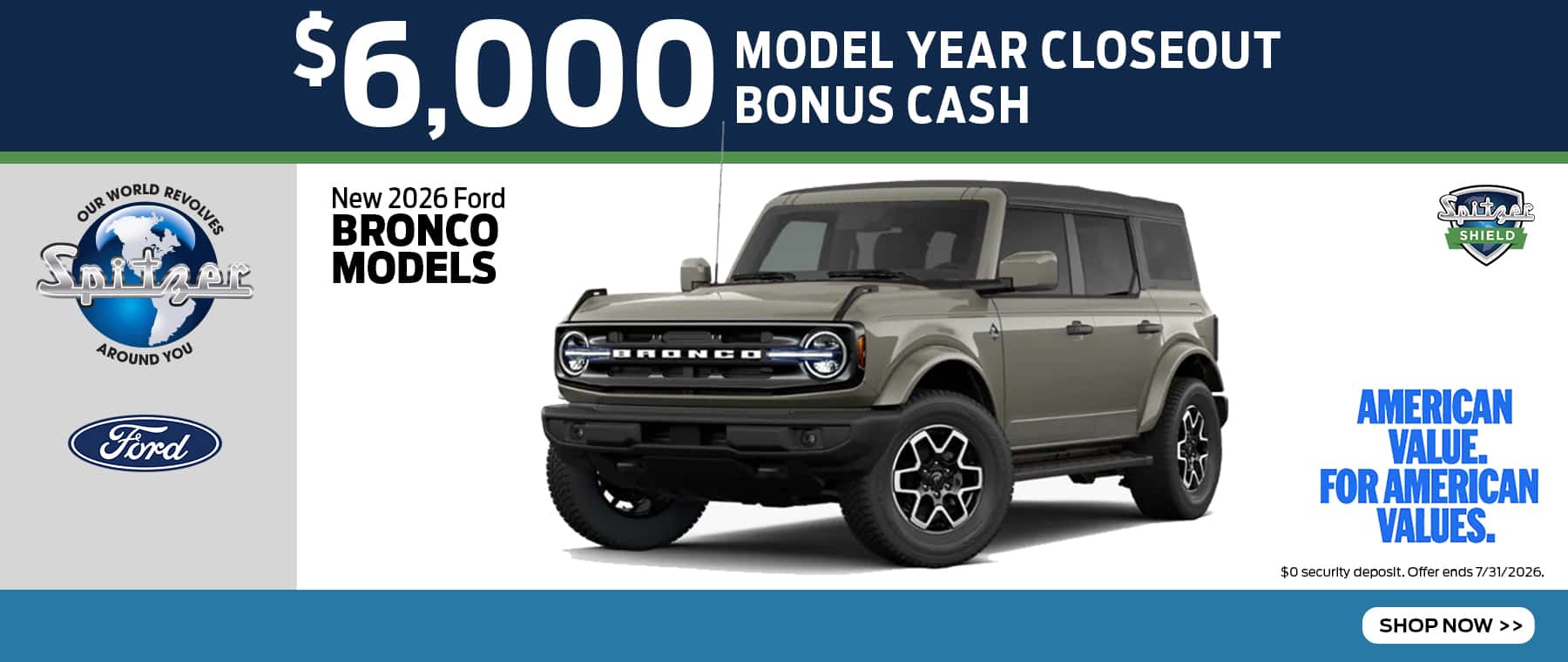 07.2026_Ford Bronco_$6000 model year closeout bonus cash