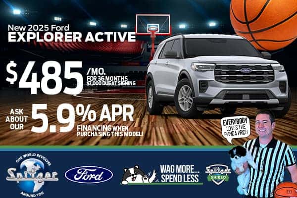 2025 Ford Explorer Active - Lease for $485/mo for 36 Months