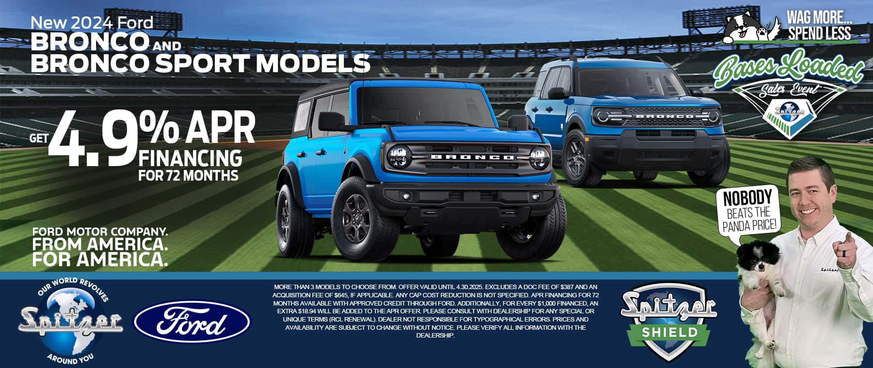 04.2025_Carrera_Get 4.9% APR Financing for 72 Months on New 2024 Bronco/Bronco Sport Models!