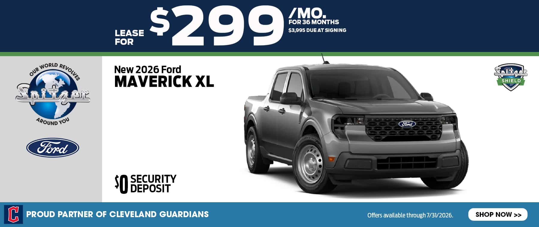 07.2026_Ford Maverick_Lease for $299 for 36 mo