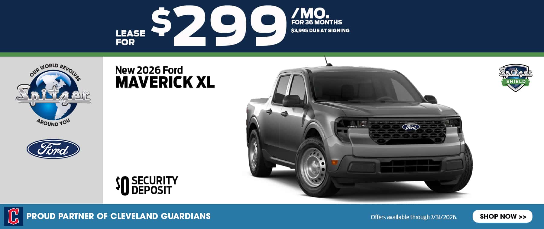 07.2026_Ford Maverick_Lease for $299 for 36 mo