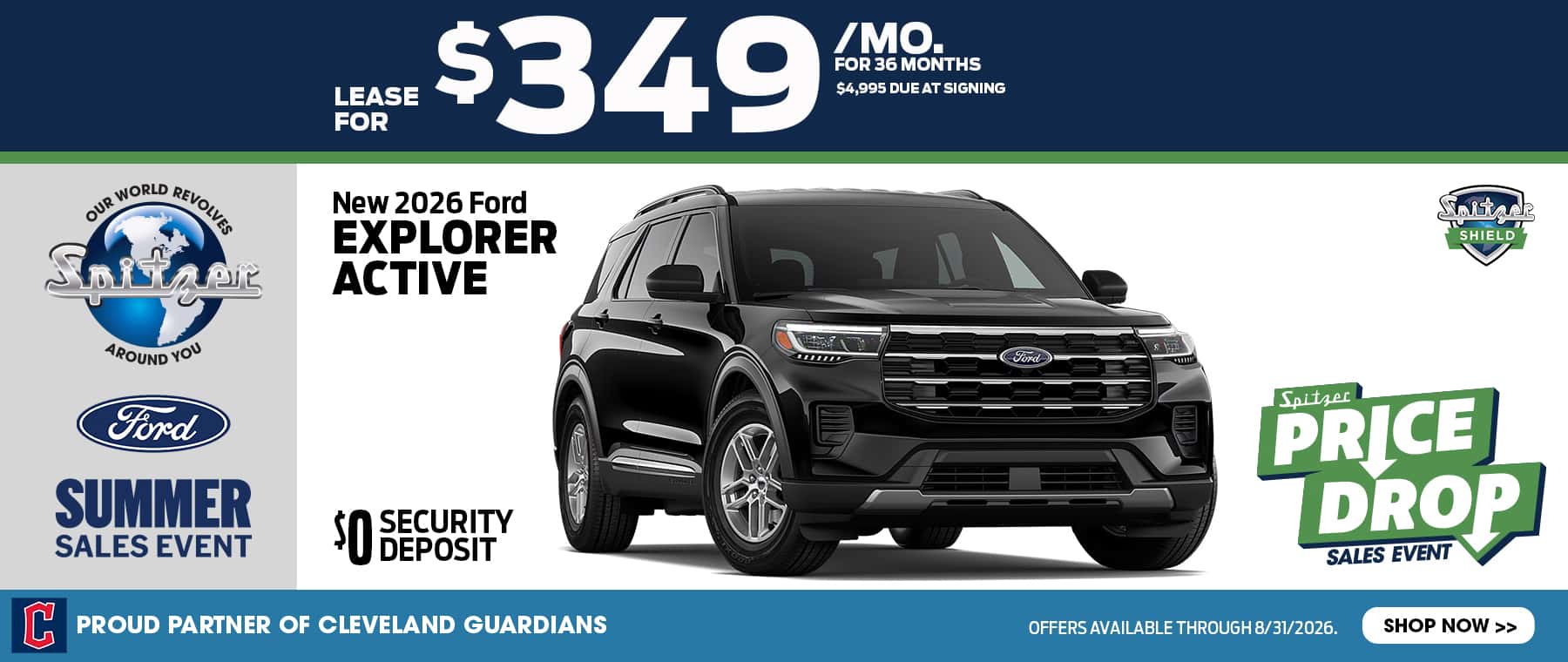 08.2026_Ford Explorer_Lease for $349 for 36 mo
