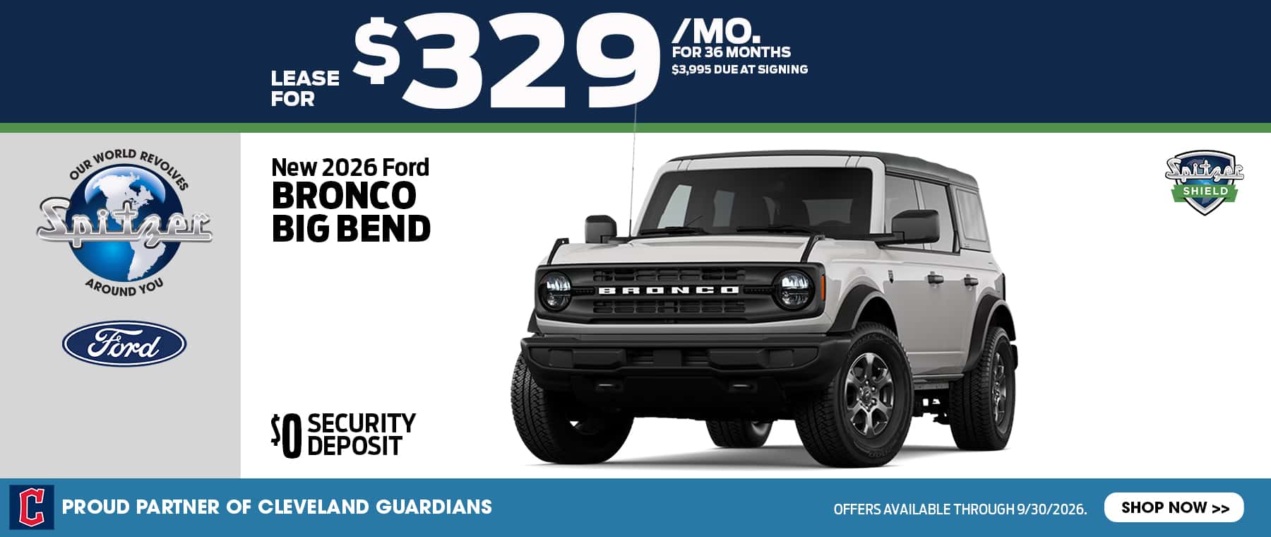 09.2026_Ford Bronco Big Bend_Lease for $329 for 36 mo