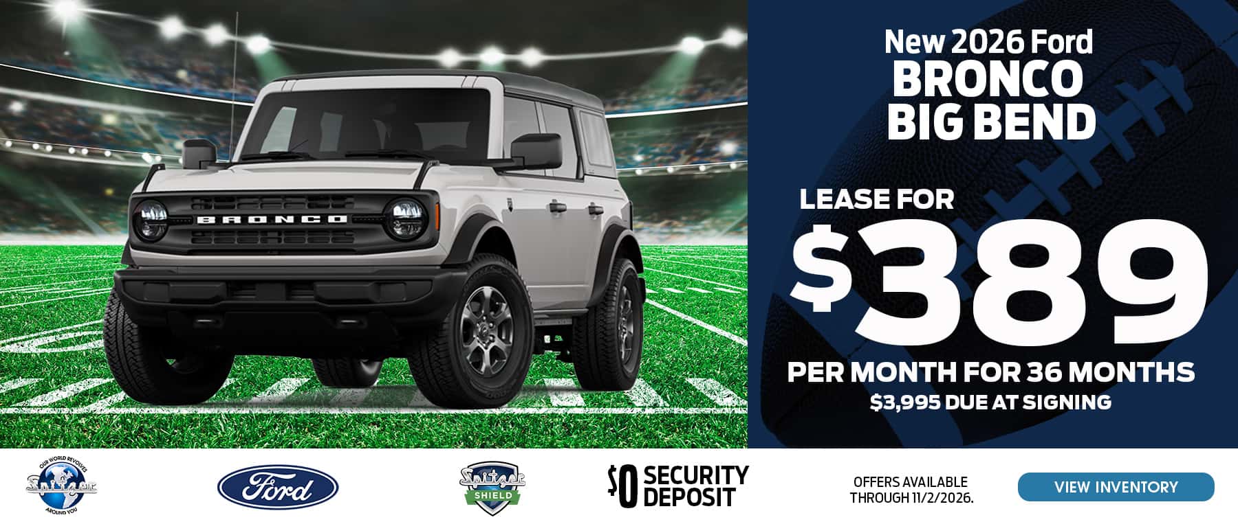10.2026_Ford Bronco Big Bend_Lease for $389 for 36 mo
