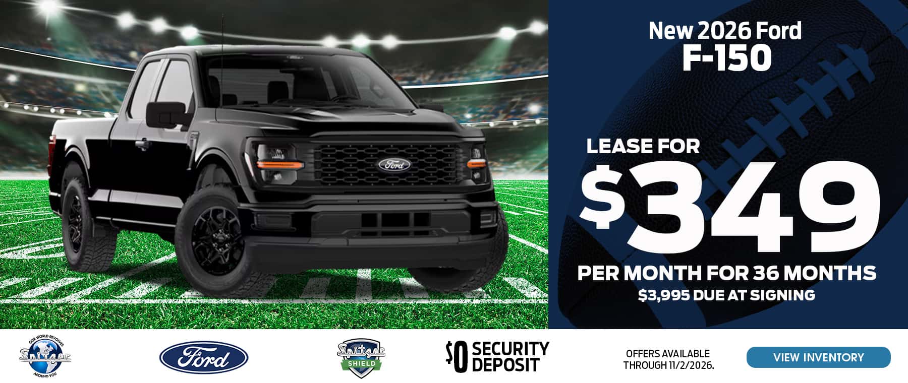 10.2026_Ford F150_Lease for $349 for 36 mo