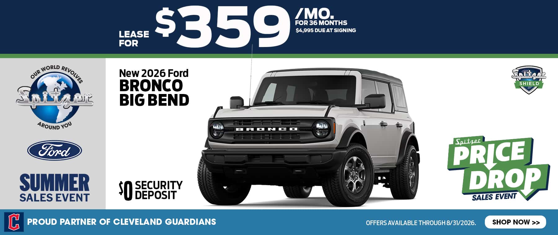 08.2026_Ford Bronco Big Bend_Lease for $359 for 36 mo
