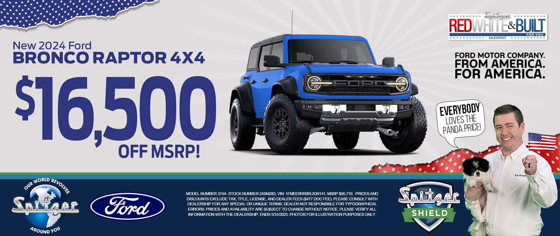 05.2025_Carrera_Get Up To $16,500 Off MSRP on New 2024 Ford Bronco Raptor Models!