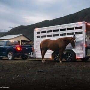 2026 Ford F-150 Towing a Horse Trailer to a Farm