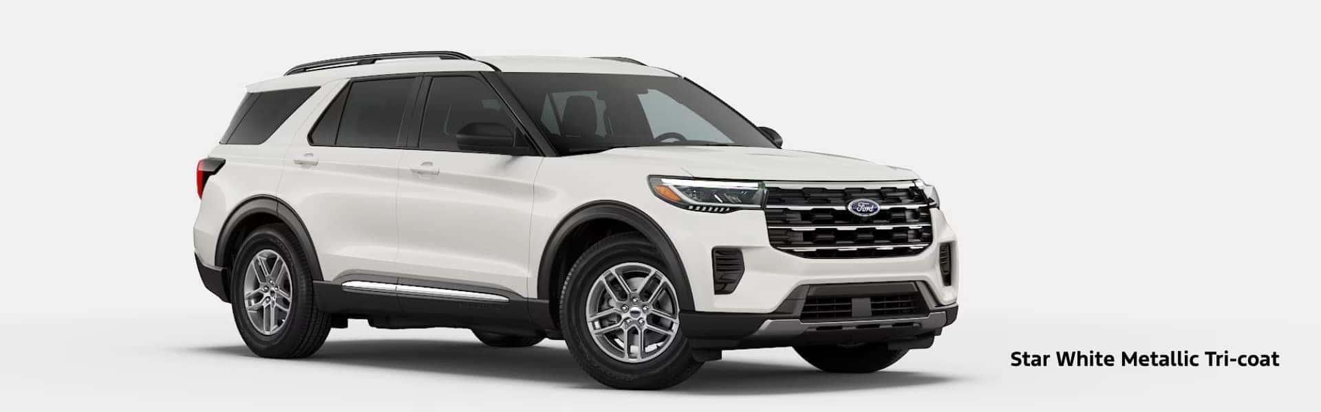 2026 Ford Explorer Star White Metallic Tri-coat - White Explorer