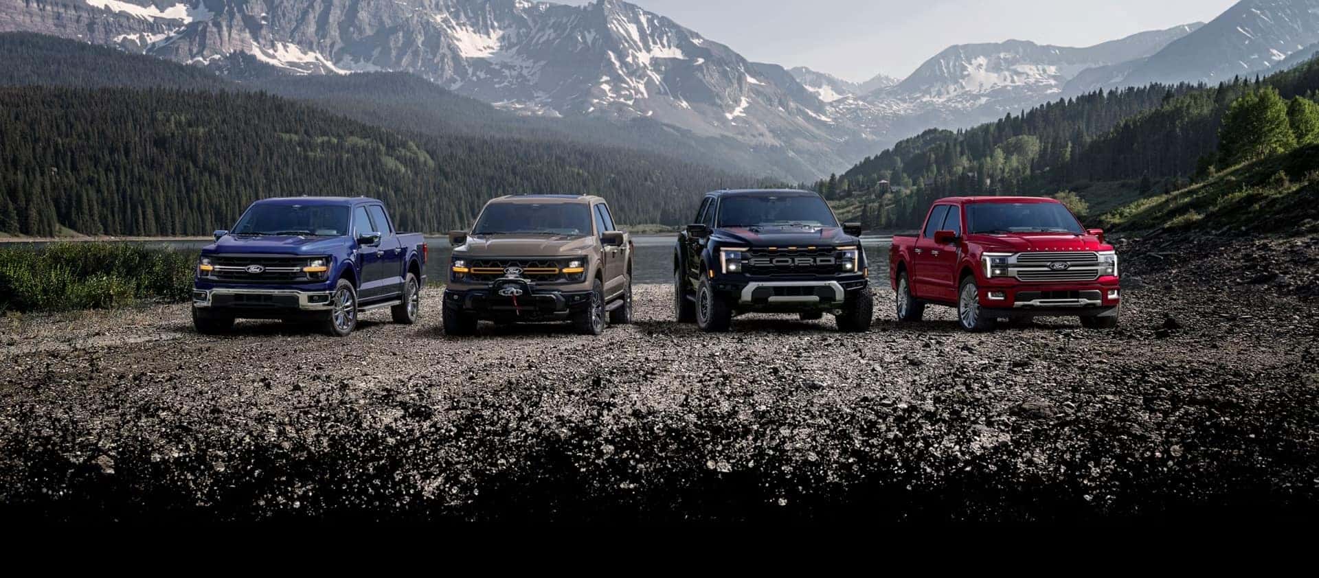 2026 Ford F-150 Model Lineup in the mountains