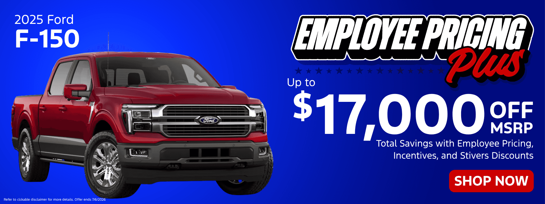 Ford Employee Pricing Plus Stivers Discount - F-150