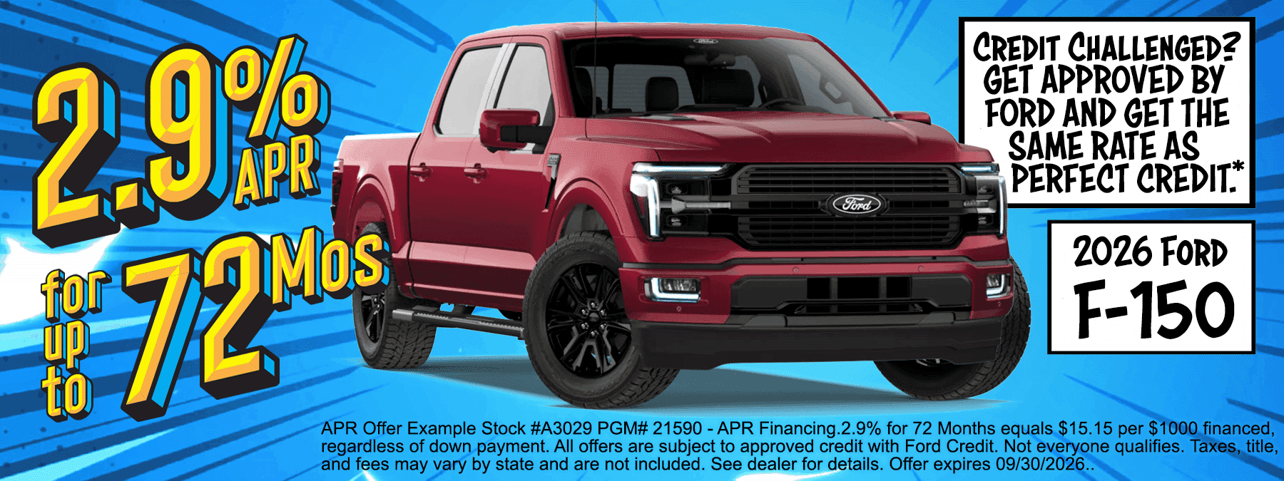 Get an amazing rate to buy your next F-250 Pickup Truck. No Rate Walk! That Means you pay what perfect credit pays even if your credit is not perfect!