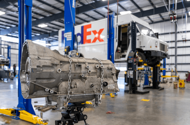 inside mechanic shop