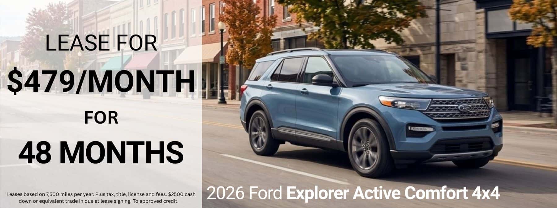 2026 Ford Explorer Active Comfort 4x4