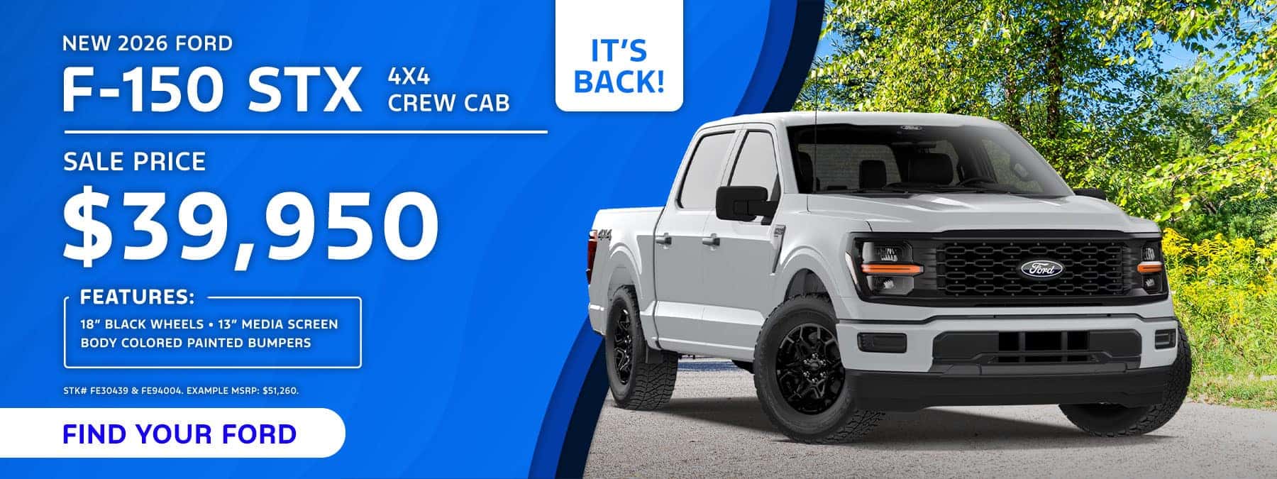2026 Ford F-150 STX Promo