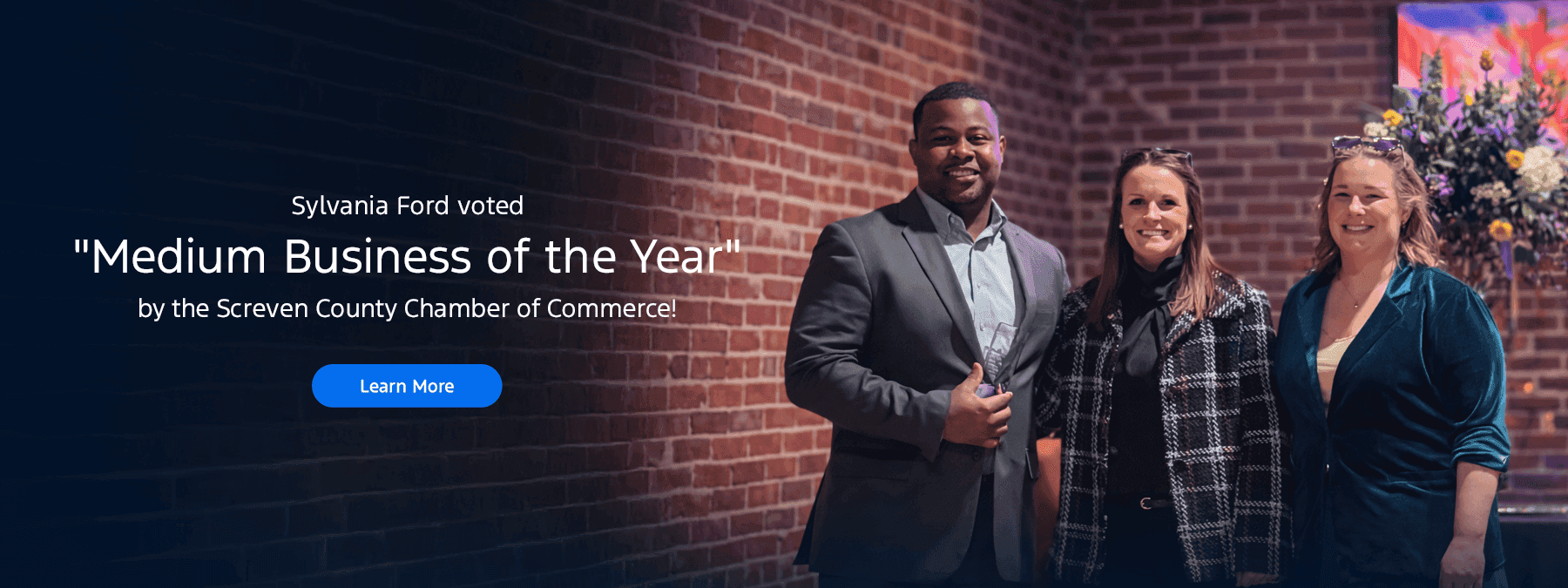 Sylvania Ford voted "Medium Business of the Year" by the Screven County Chamber of Commerce!