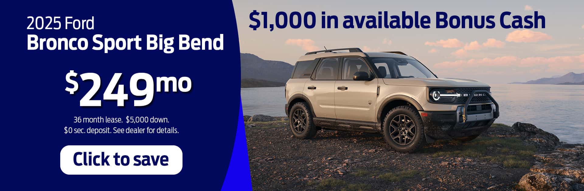 Ford Bronco Sport August 2025 Special