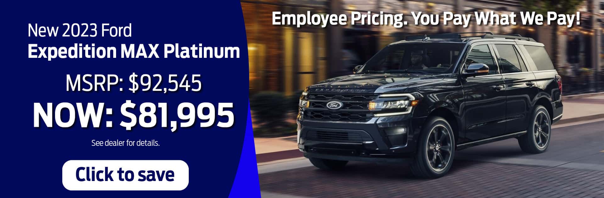 2023 Ford Expedition April 2025 Special Banner