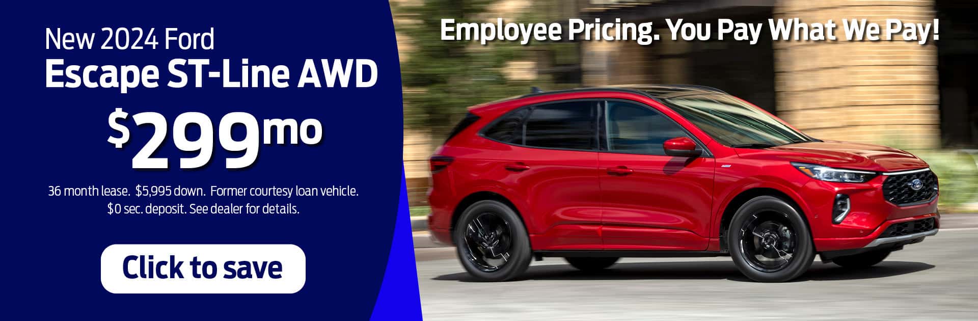 2024 Ford Escape April 2025 Special Banner