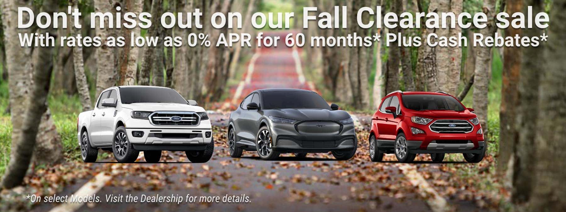Ford Fall Clearance sales