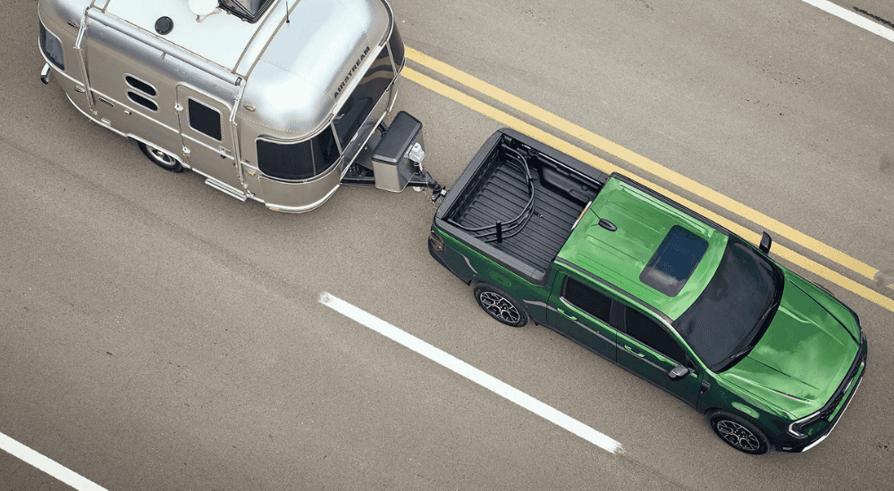 2025 Ford Maverick for sale near Castro Valley towing a camper. 