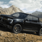 Black 2026 Ford Maverick Tremor parked off-road