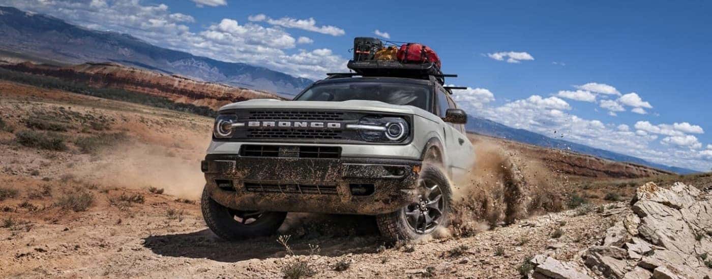 Grey 2024 Ford Bronco Sport off-roading