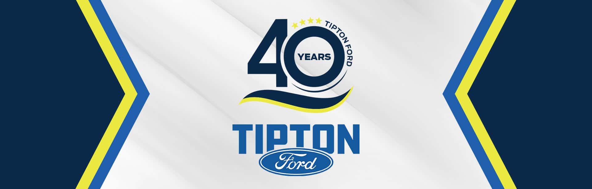 Tipton ford is celebrating 40 years serving our community!