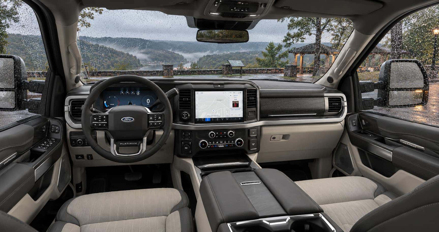 2027 Ford Super Duty Platinum front cabin and dashboard interior in White Hall, WV