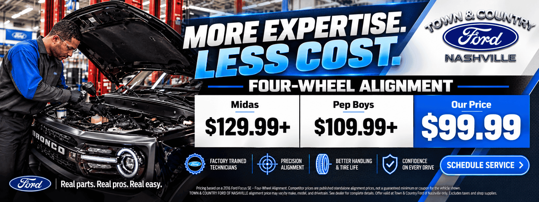 Town & Country Ford Nashville Four Wheel Alignment Service Offer