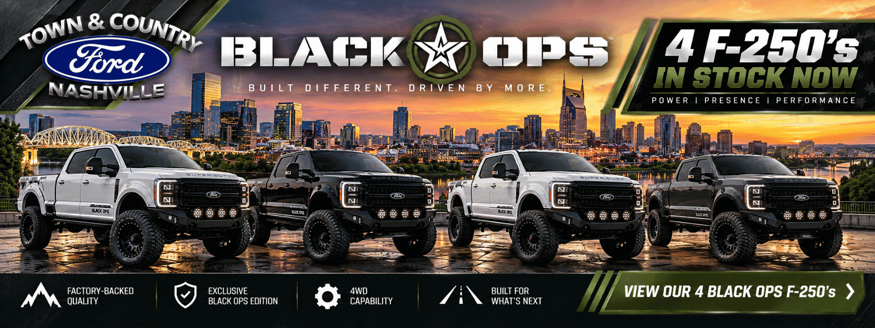 Town & Country Ford of Nashville Offering Black Ops Upfit Specialty Trucks