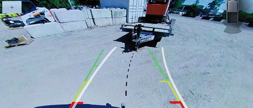 Pro Trailer Backup Assist in use