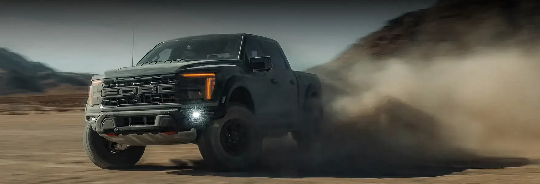 F-150 off-road trucks conquering terrain