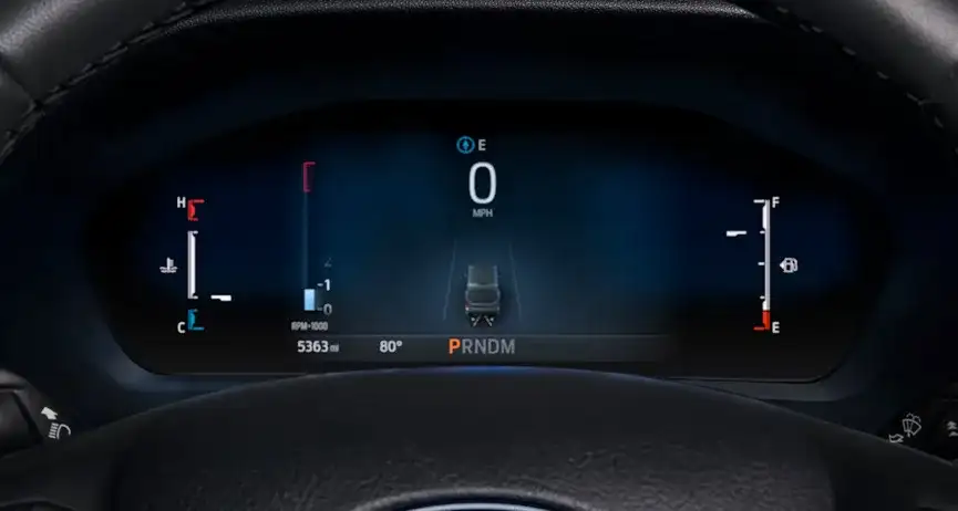 2026 Ford Transit 8-inch cluster display