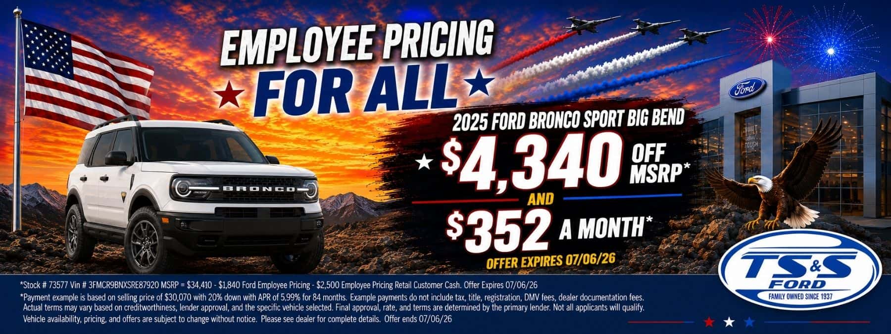 Bronco Sport 4th of July
