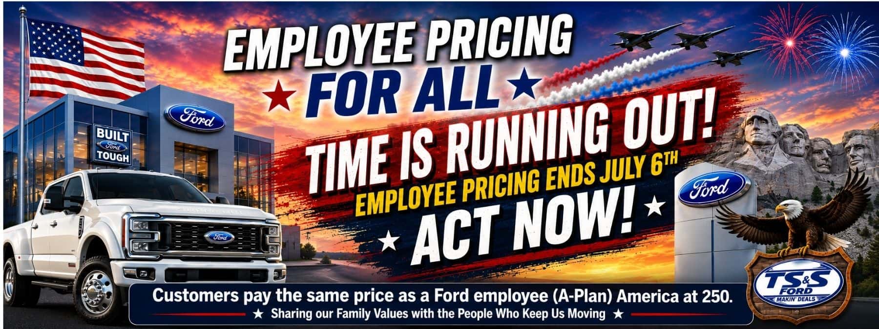 Employee Pricing Ending