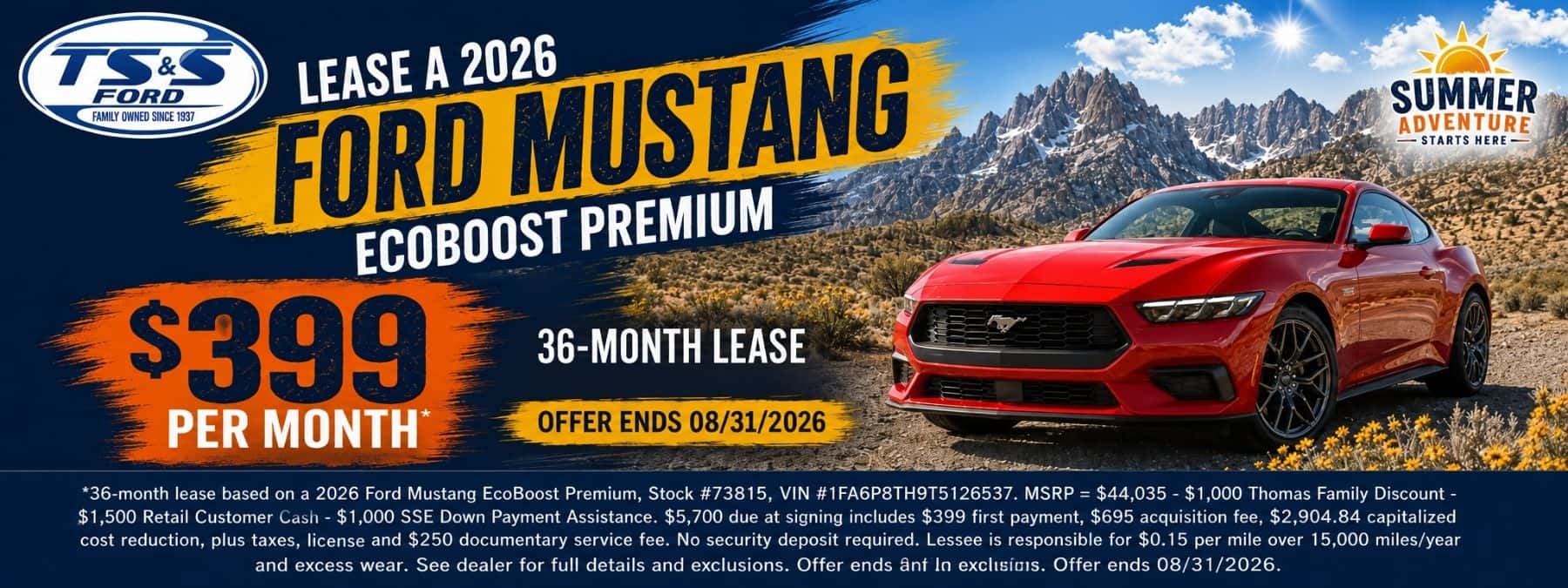 2026 Mustang Lease