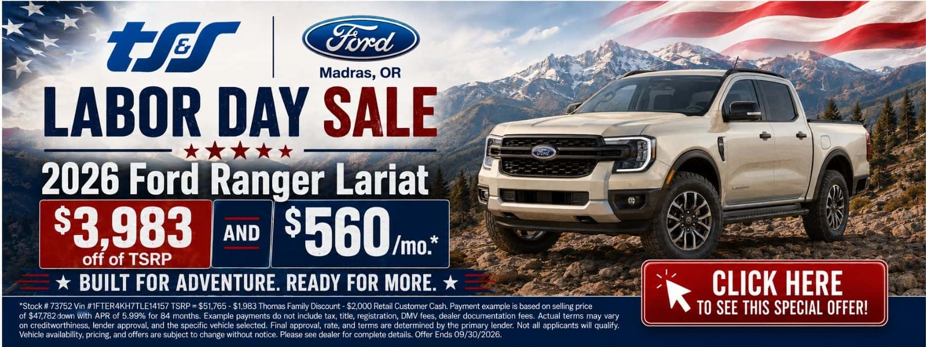 2026 Ranger Lariat Labor Day 2026